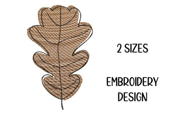 Autumn Leaf – Embroidery Design in 3 Sizes