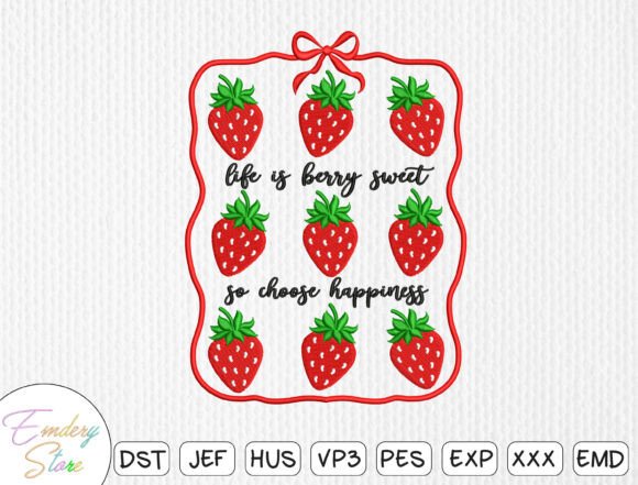 Berry Embroidery Design: A Versatile Addition to Handmade Projects