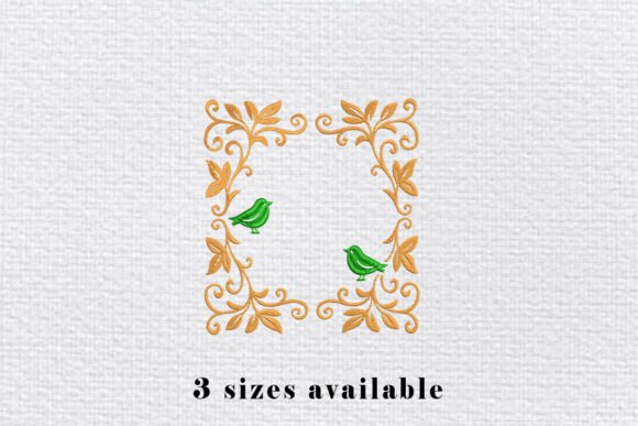 Bird Frame Embroidery Design Review for Small Business Merch