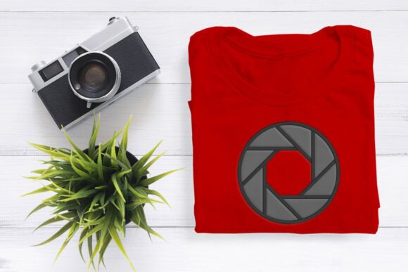 Camera Aperture Applique Embroidery for Seasonal Projects