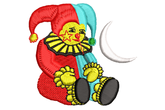 Clown Embroidery Design Review for Etsy and Handmade Products