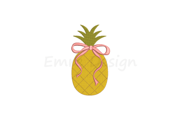 Coquette Pineapple Embroidery Design Review for Small Business Merch