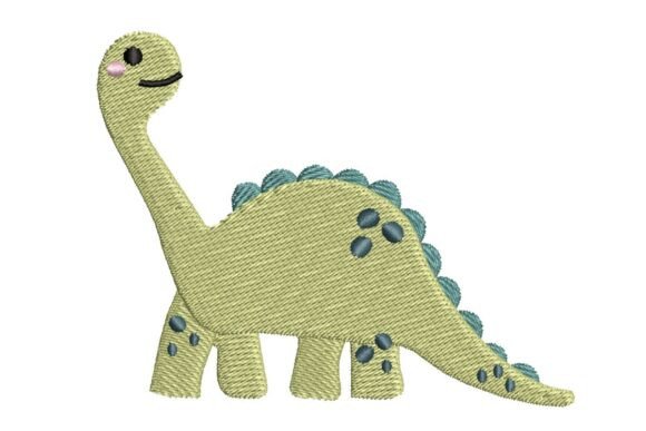 Cute Brachiosaurus Embroidery Review for Boutique Apparel