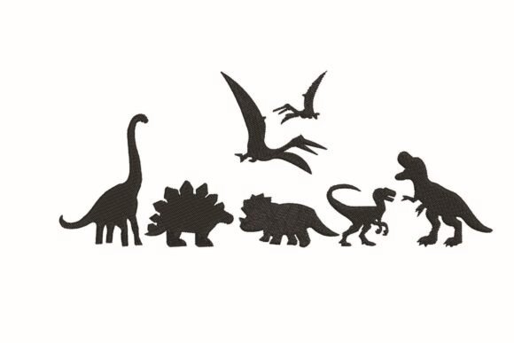 Dinosaur Silhouette Machine Embroidery Review for Craft Fair Success
