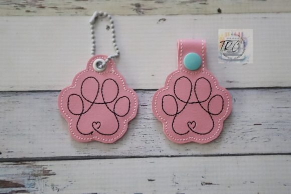 Dog Paw Key Fob ITH Machine Embroidery Review for Craft Fair Success