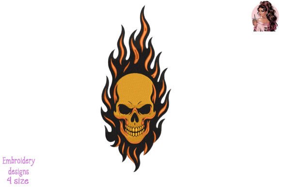 Fireborn Skull Embroidery: A Bold Seasonal Statement