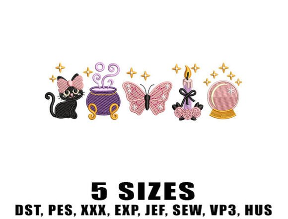 Halloween Pink Ghost Embroidery Designs: A Witchy, Cute Addition to Your Boutique Collection