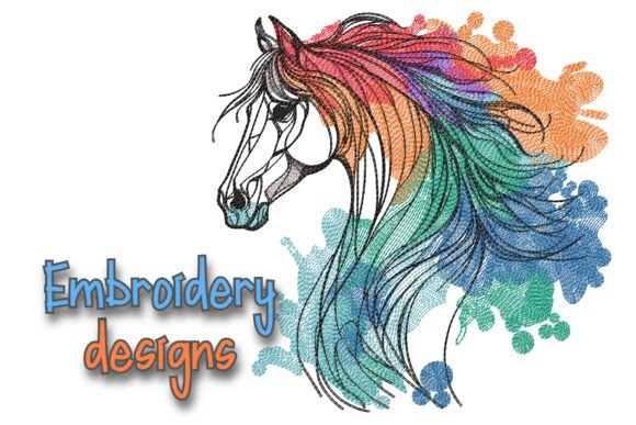 Horse Rainbow Embroidery Design: A Designer’s Perspective