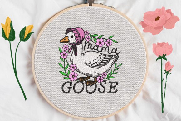 Mama Goose Embroidery: A Charming Easter Addition