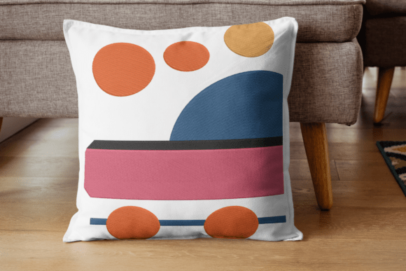 Retro Abstract Circle Car Embroidery Design Review for Personalized Gifts