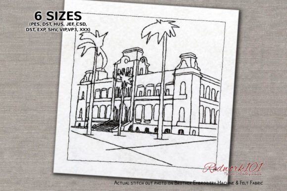 Royal Iolani Palace Embroidery Design Review for Craft Fair Success