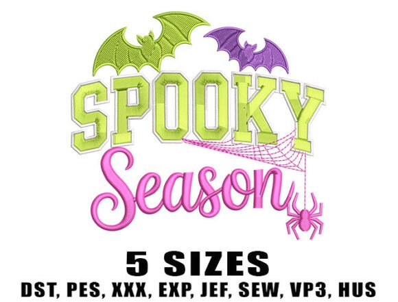 Spooky Season Neon Embroidery Design Review for Business Use