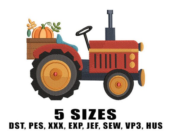 Tractor Pumpkin Embroidery Design Review for Real Projects