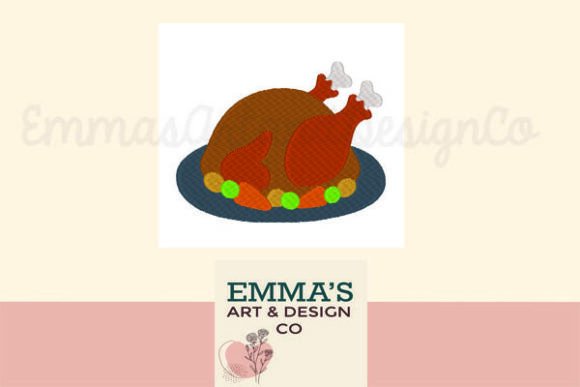 Turkey Dinner Machine Embroidery: A Warm, Versatile Design for Personalized Gifts