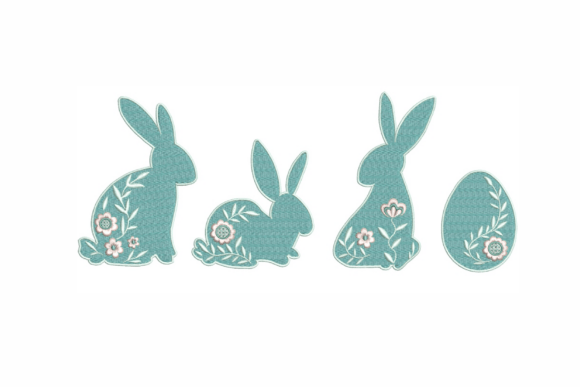 Whimsical Bunny Machine Embroidery for Seasonal Projects
